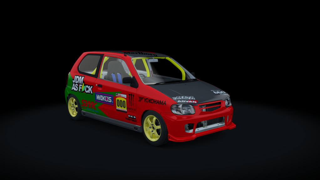 660 Suzuki Alto ha23v TE37, skin Yakara_ALTO