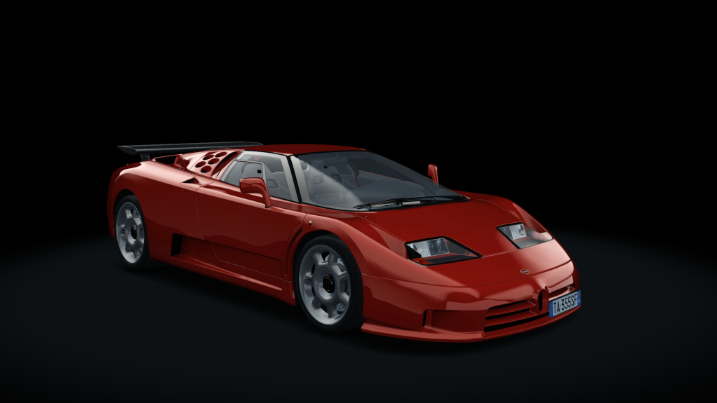 Bugatti EB110 Super Sport, skin rosso