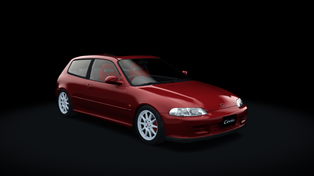 Honda Civic V SiR B18C6, skin Milano Red