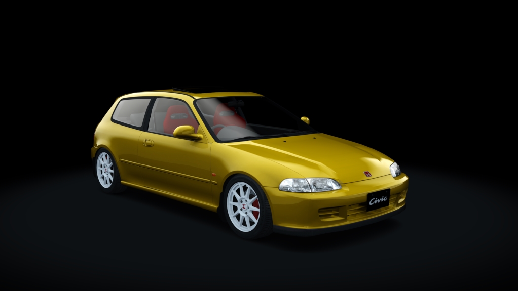 Honda Civic V SiR B18C6, skin Yellow Bahama