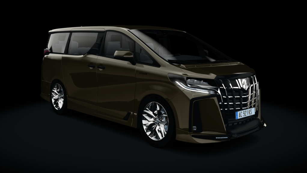 Toyota Alphard, skin Ceklat