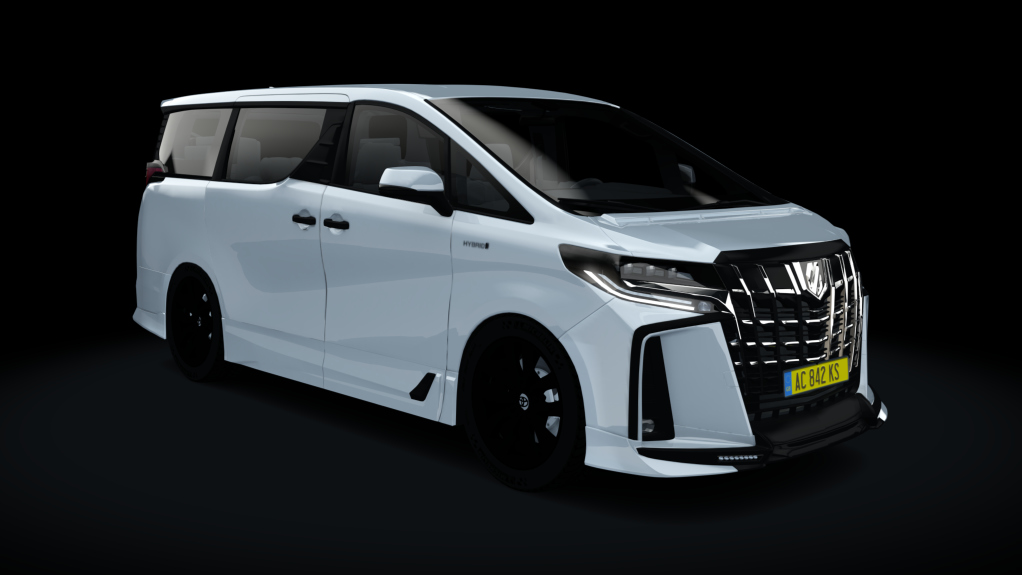 Toyota Alphard, skin white