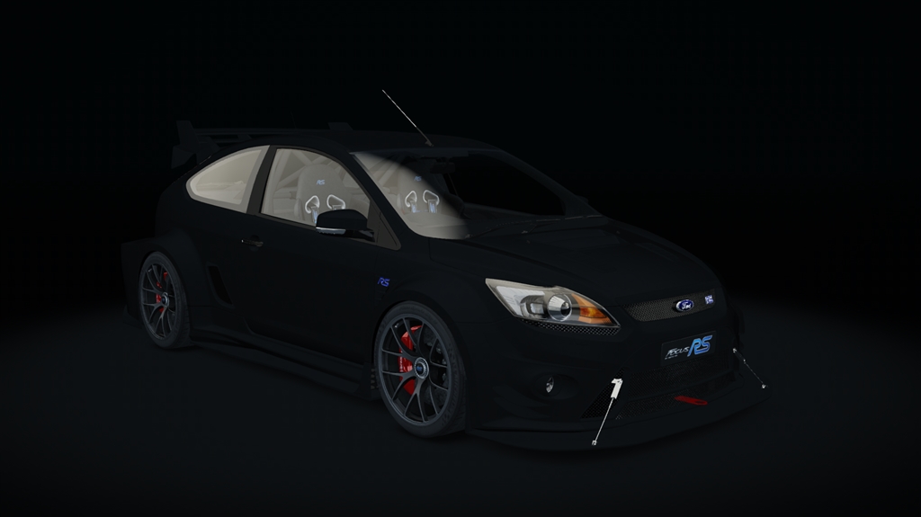 Ford Focus RS MK2 Time Attack Evolution, skin 09_Black_matt