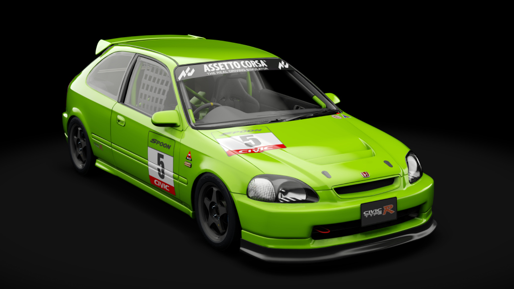 Honda Civic Type R (EK9) Touring, skin 05_Green Fury