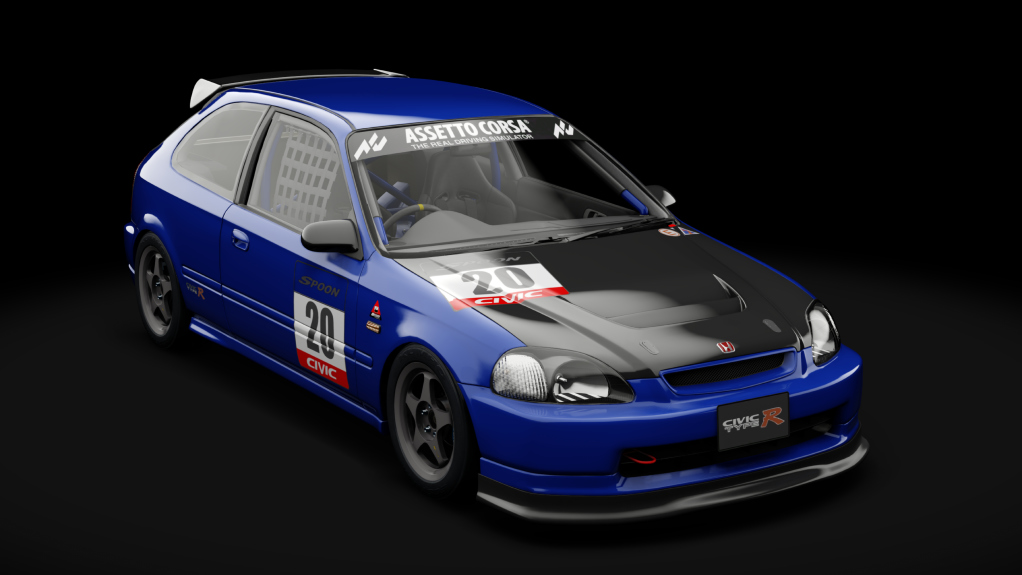 Honda Civic Type R (EK9) Touring, skin 19_blu_caelum_metal