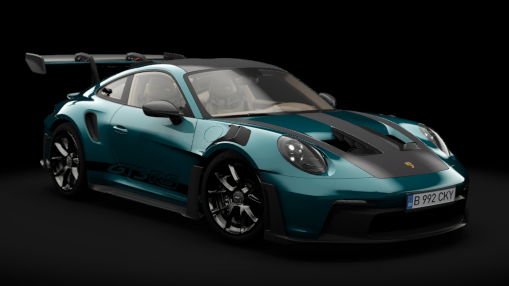 Porsche 992 GT3 RS Weissach 2023, skin Fjord Green