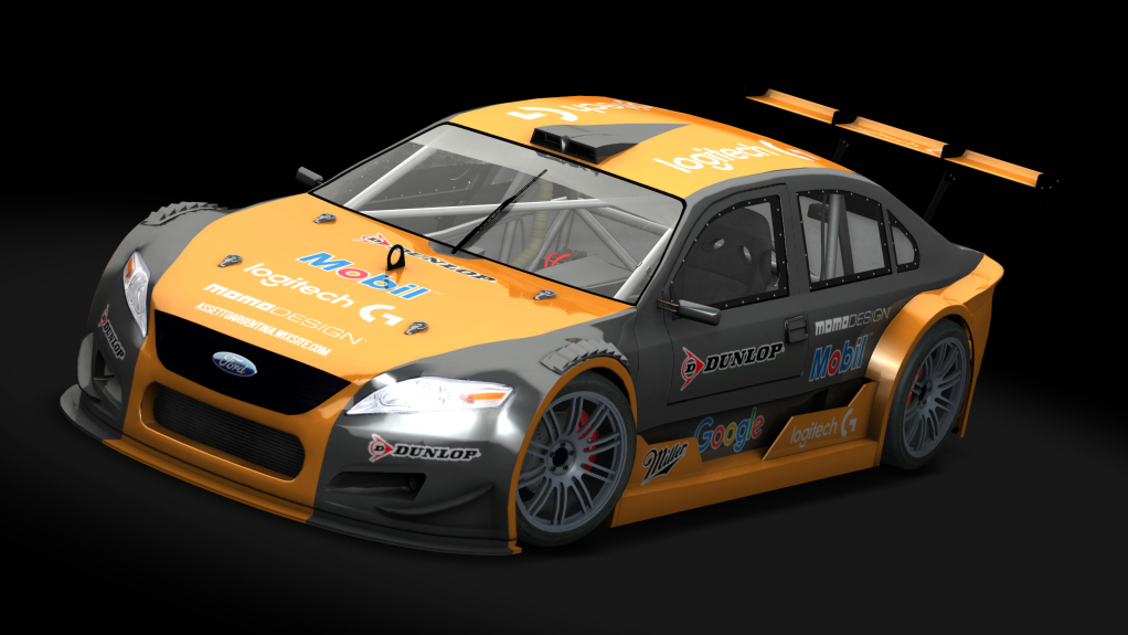 Top Car Ford Mondeo, skin orange_racing_dark