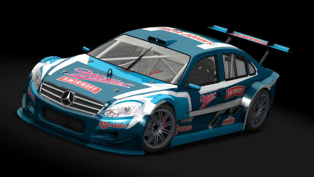 Top Car Mercedes Benz, skin blue_beams