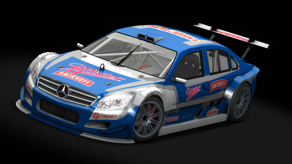 Top Car Mercedes Benz, skin blue_flag