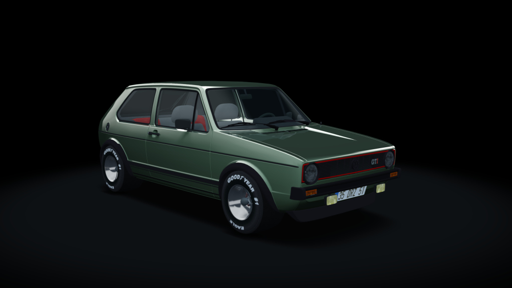 Drag Factory Volkswagen Golf GTI Mk1, skin cactus_green