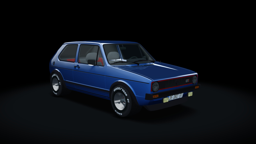 Drag Factory Volkswagen Golf GTI Mk1, skin pelican_blue