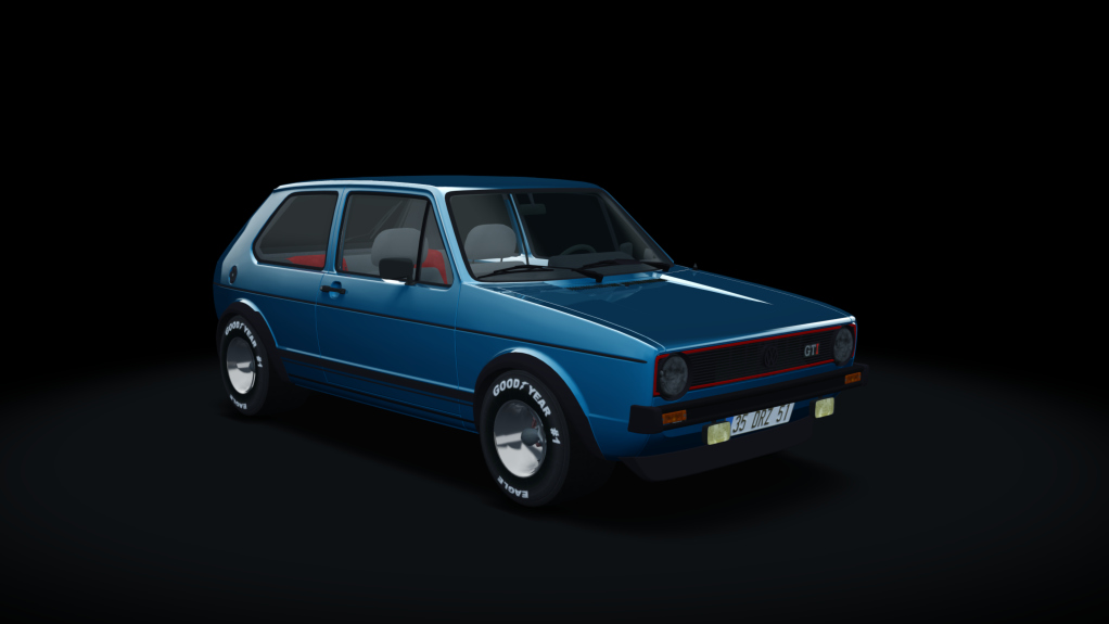 Drag Factory Volkswagen Golf GTI Mk1, skin sprint_blue