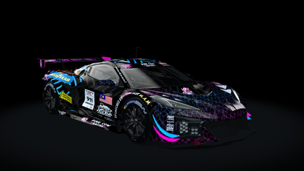 EW GT3 - CORVETTE Z06, skin Amaresh 911 PCR