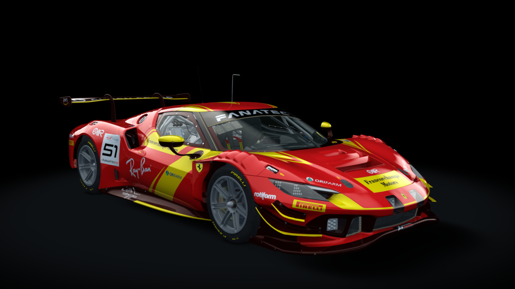 EW GT3 - FERRARI 296, skin 2023 AF Corse #51-1