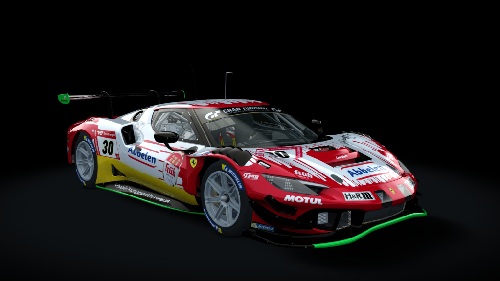 EW GT3 - FERRARI 296, skin 2023 N24h #30 Frikadelli Racing
