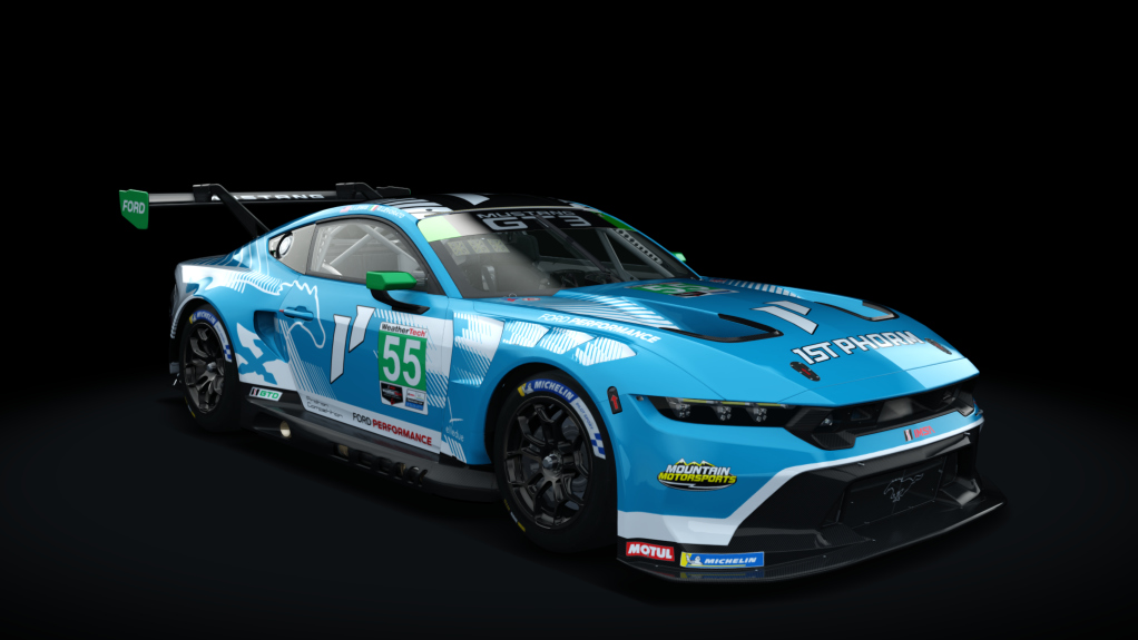 EW GT3 - FORD MUSTANG, skin 2024_IMSA_Proton_55