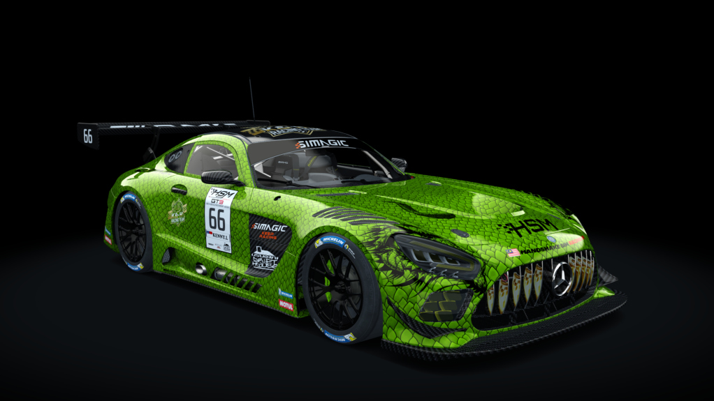 EW GT3 - MERCEDES AMG EVO, skin 66 HSM GT3 2025