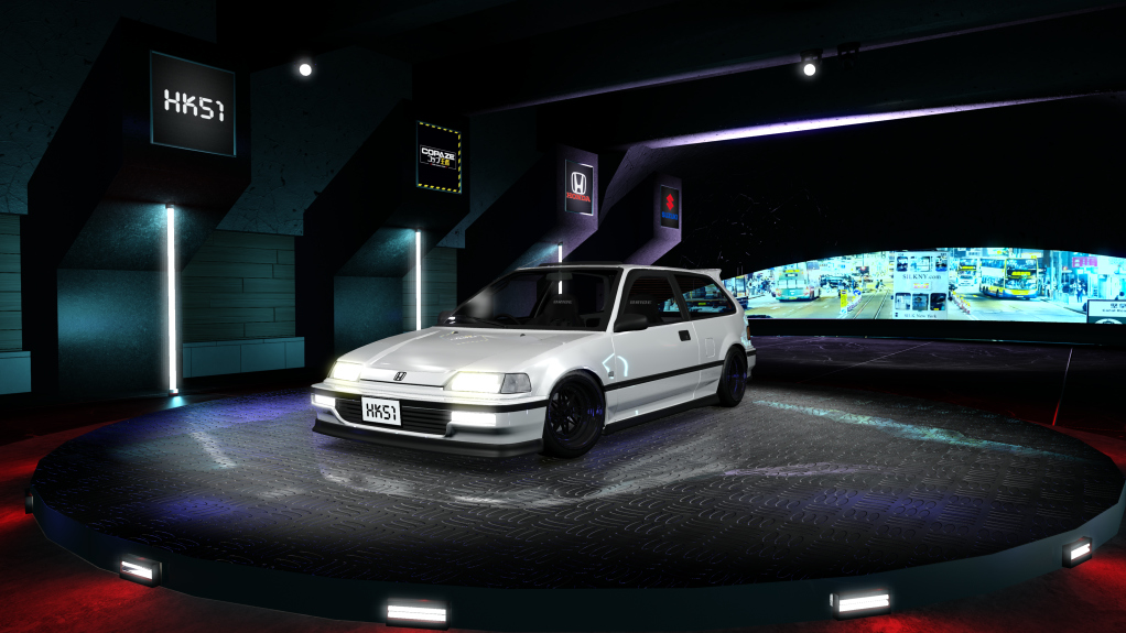 HK51 P1 Honda Civic EF9, skin White