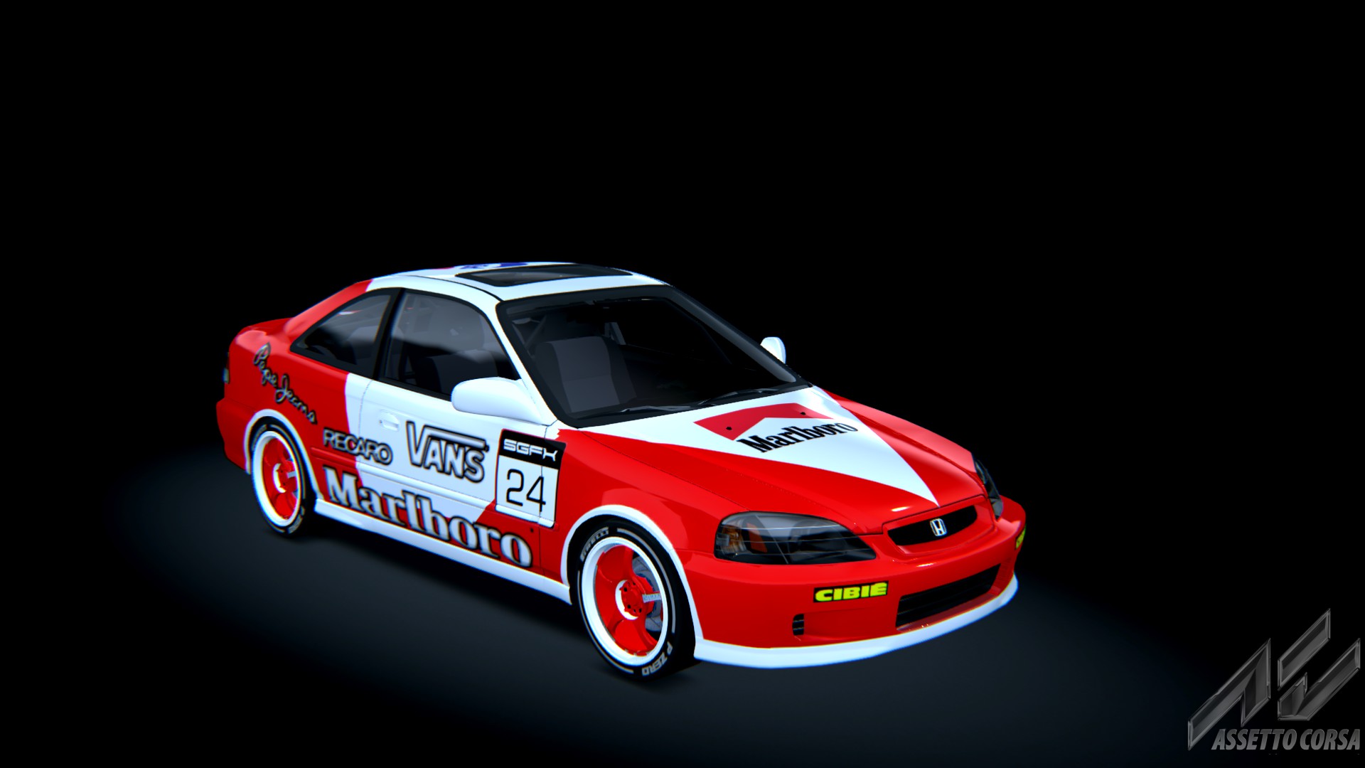 Honda Civic Si '99, skin MARLBORO