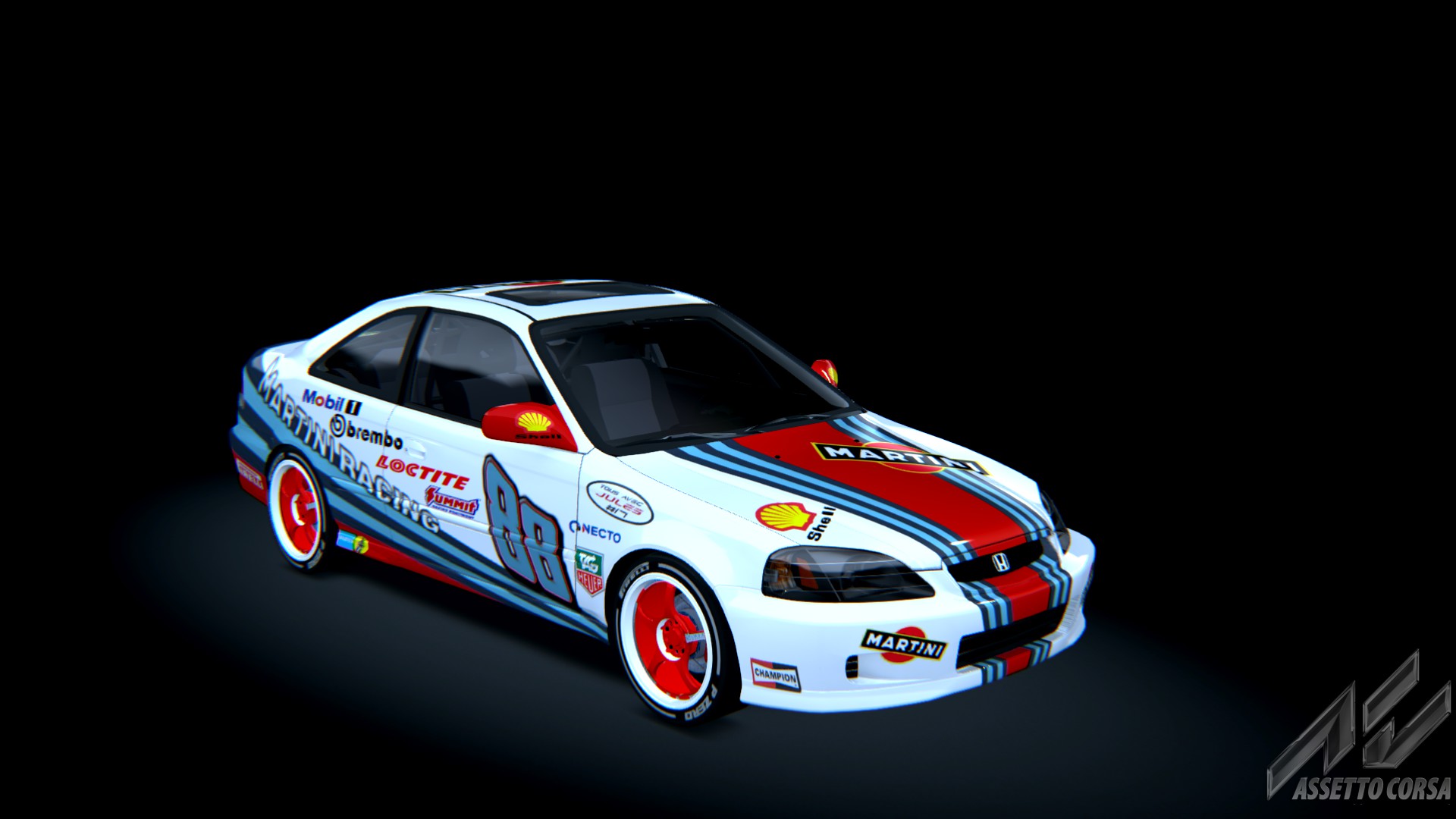 Honda Civic Si '99, skin MARTINI