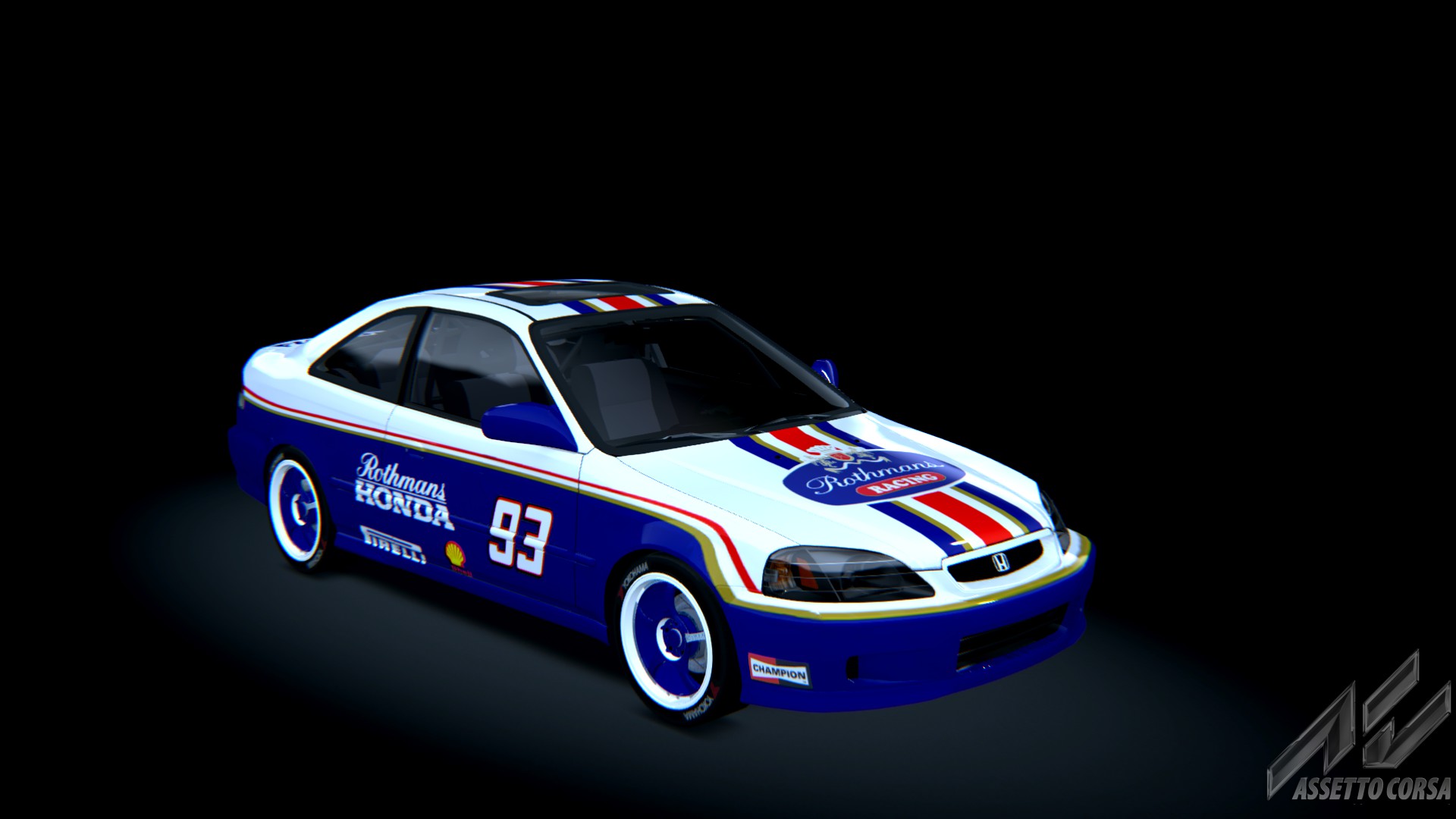 Honda Civic Si '99, skin ROTHMANS