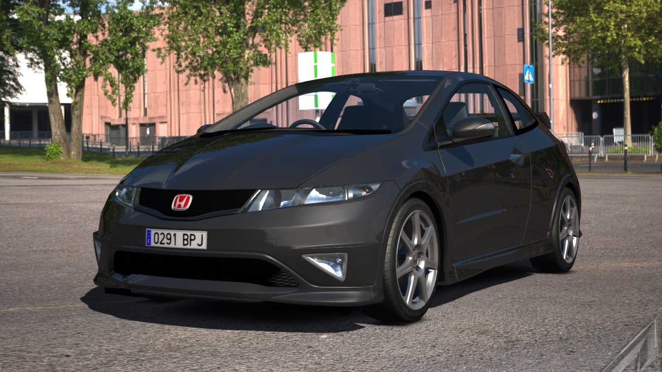 Honda Civic Type-R, skin Nero2