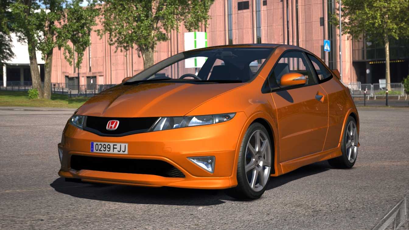 Honda Civic Type-R, skin Orange