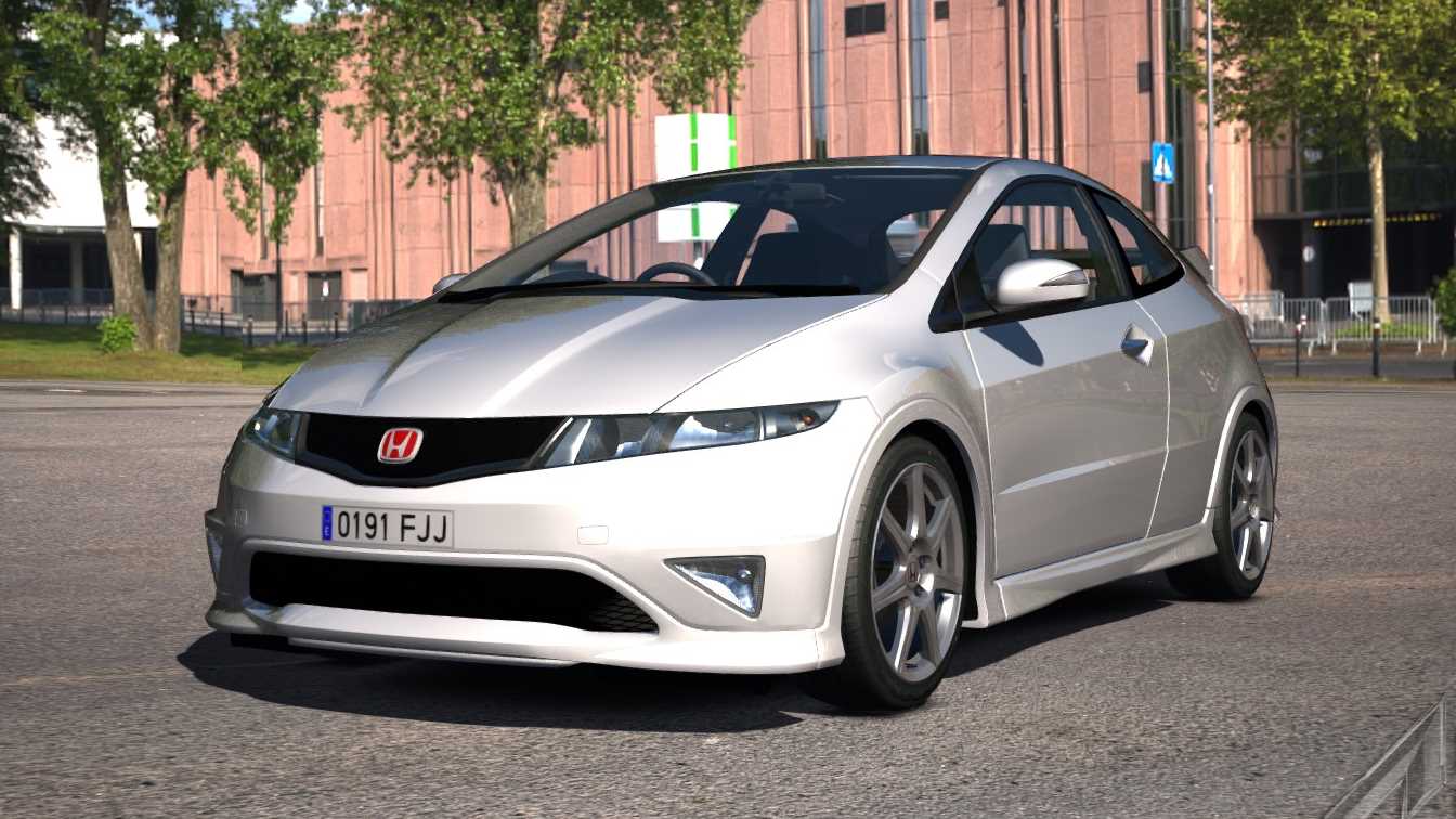 Honda Civic Type-R, skin White