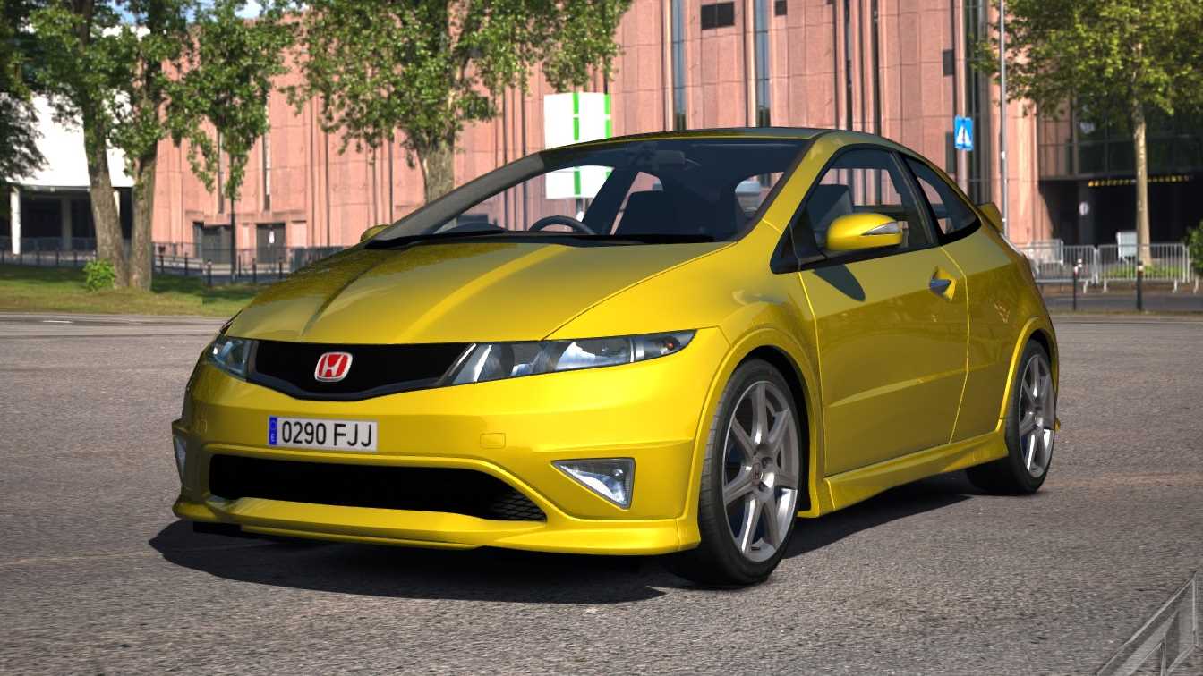 Honda Civic Type-R, skin Yellow