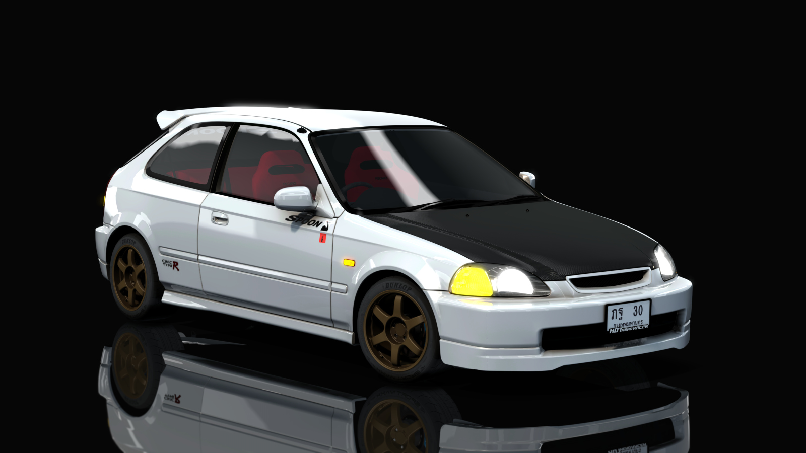 HOTHEAD21 Honda Civic EK9, skin White