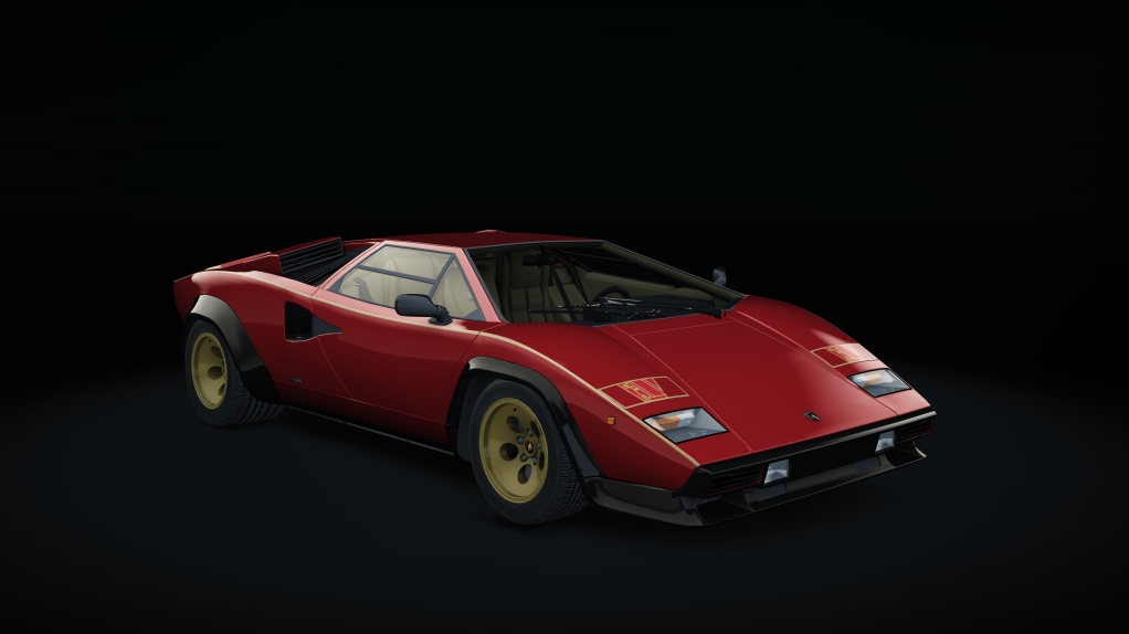 Lamborghini Countach S1, skin WalterWolf_red