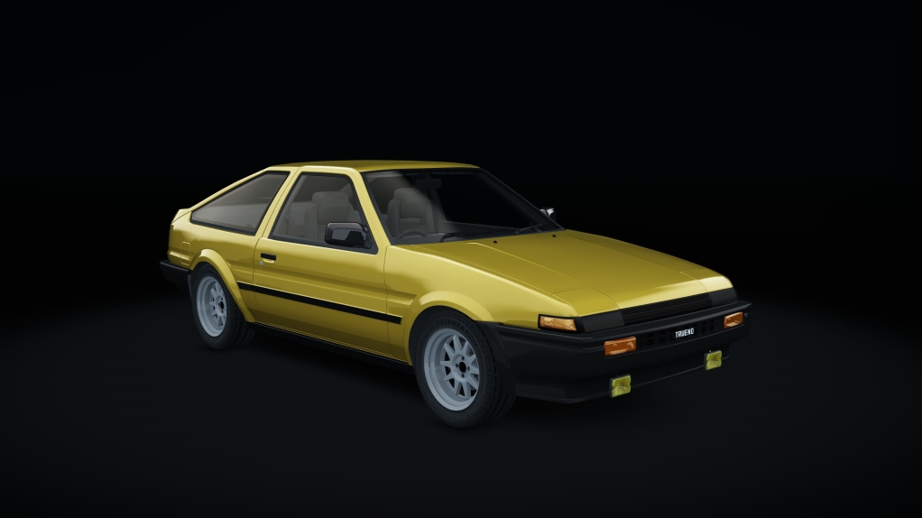 Toyota AE86, skin 16_yellow