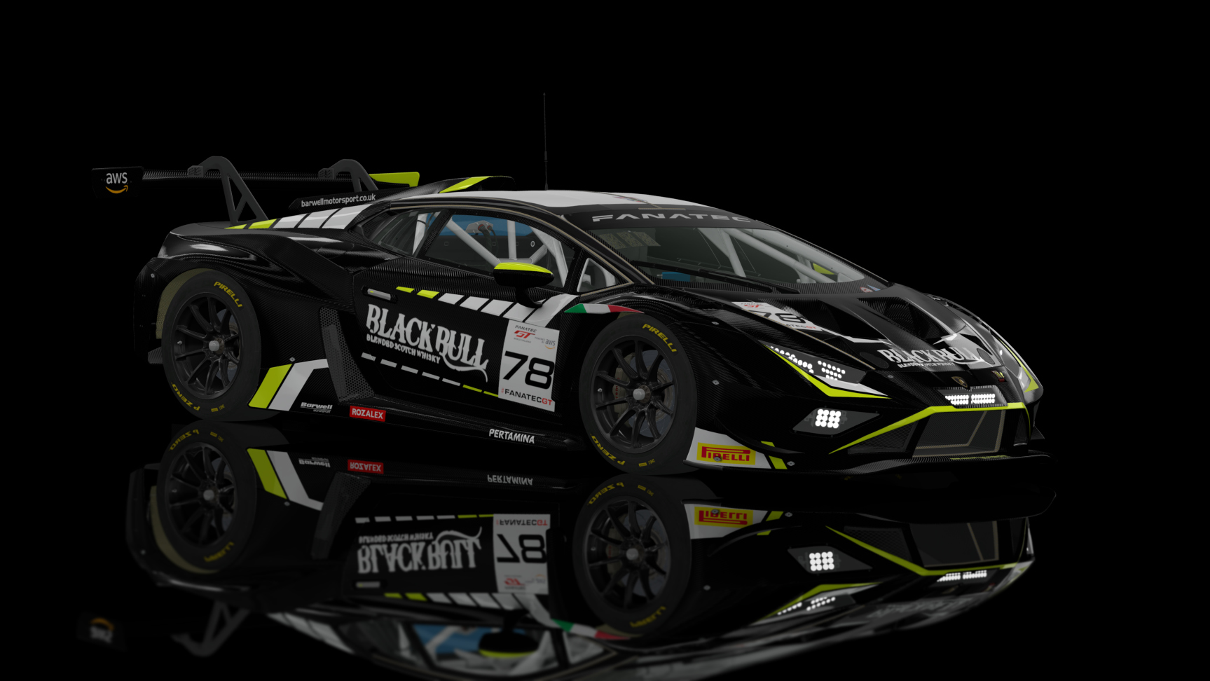 Lamborghini Huracan GT3 EVO2, skin 2023 Barwell Motorsports #78