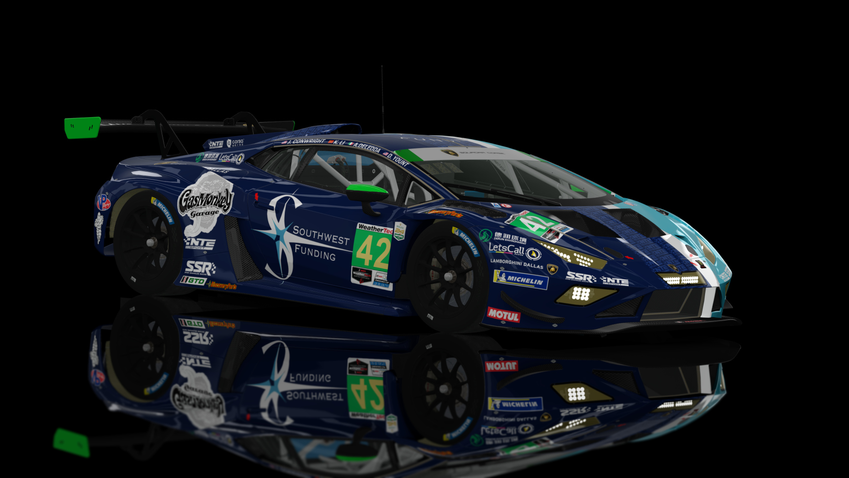 Lamborghini Huracan GT3 EVO2, skin 2023 IMSA NTE Sport #42 Anastasia