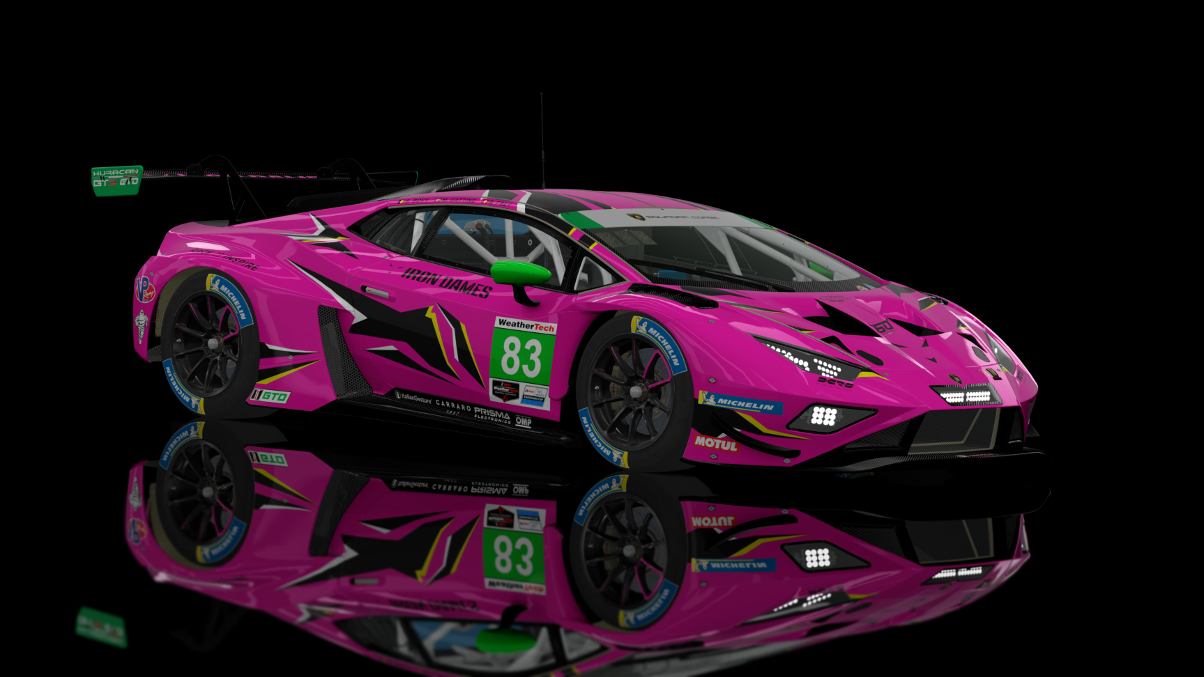 Lamborghini Huracan GT3 EVO2, skin 2023 Iron Dames #83 IMSA