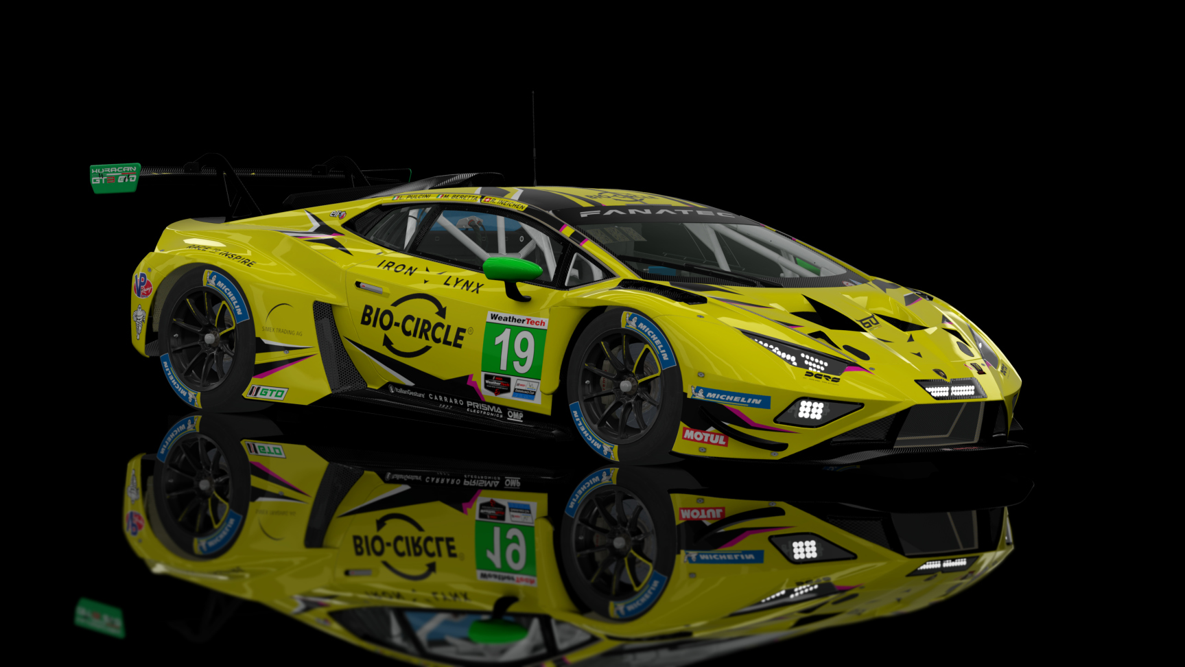 Lamborghini Huracan GT3 EVO2, skin 2023 Iron Lynx #19 IMSA