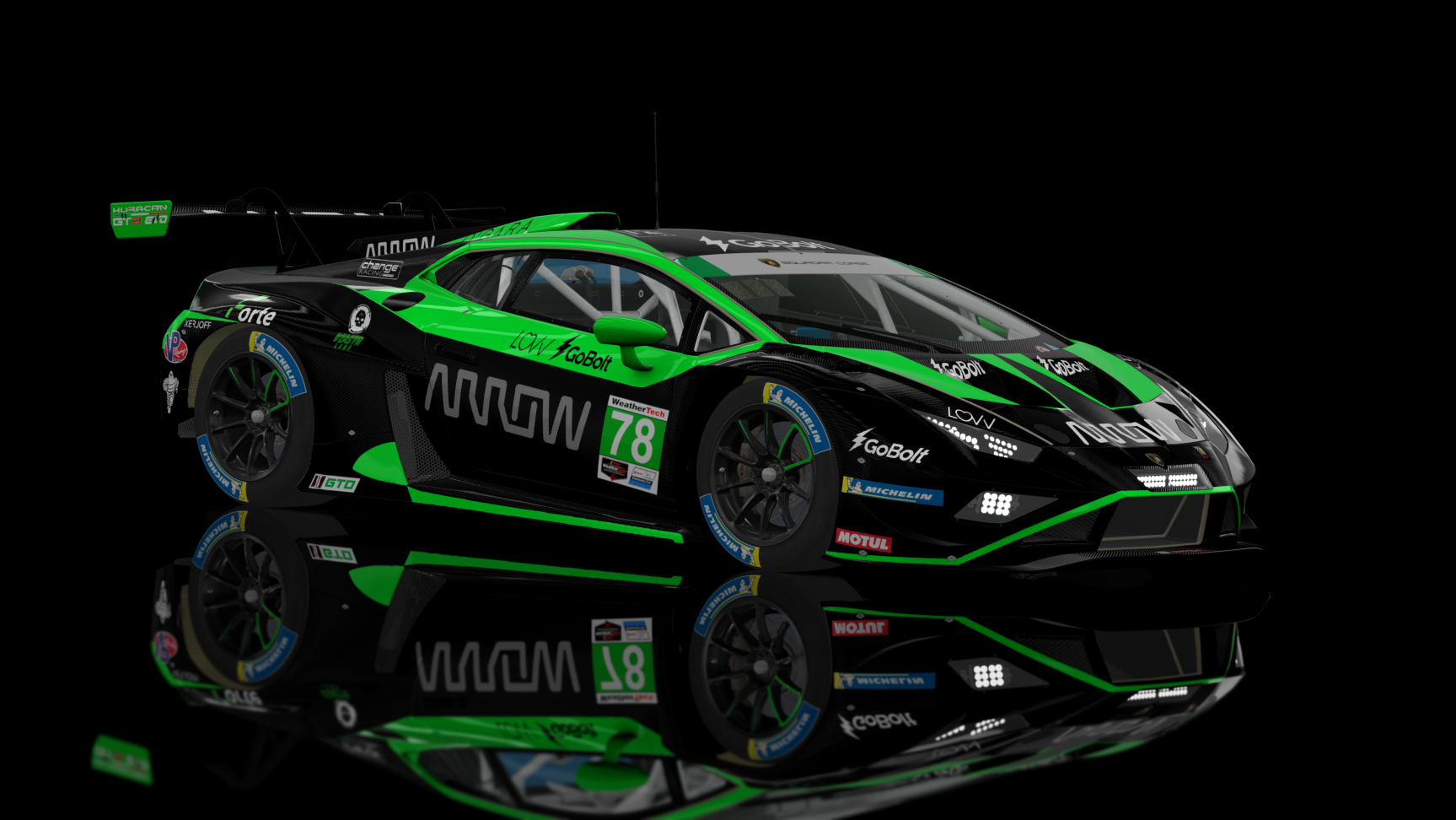 Lamborghini Huracan GT3 EVO2, skin 2023 US RaceTronics #78
