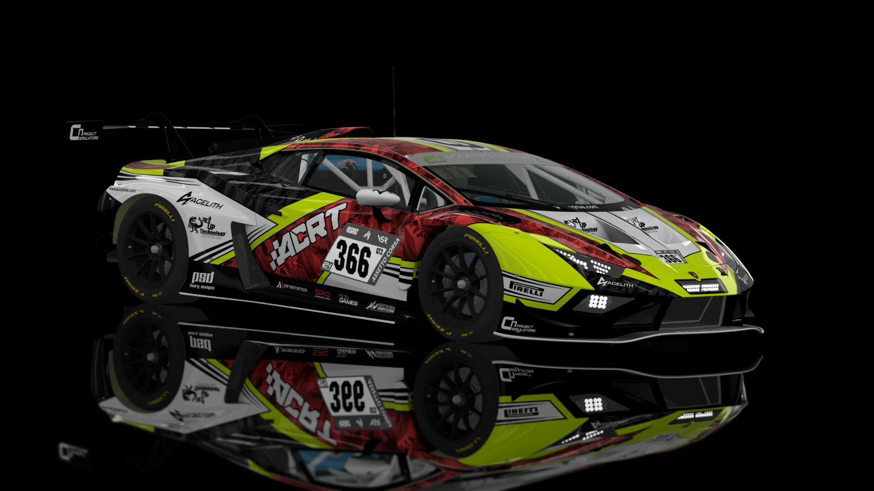 Lamborghini Huracan GT3 EVO2, skin NBR24_RACE2023_GT3_366