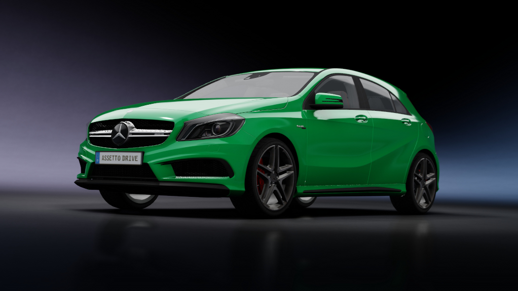 Mercedes-Benz A45 AMG, skin elbaite_green