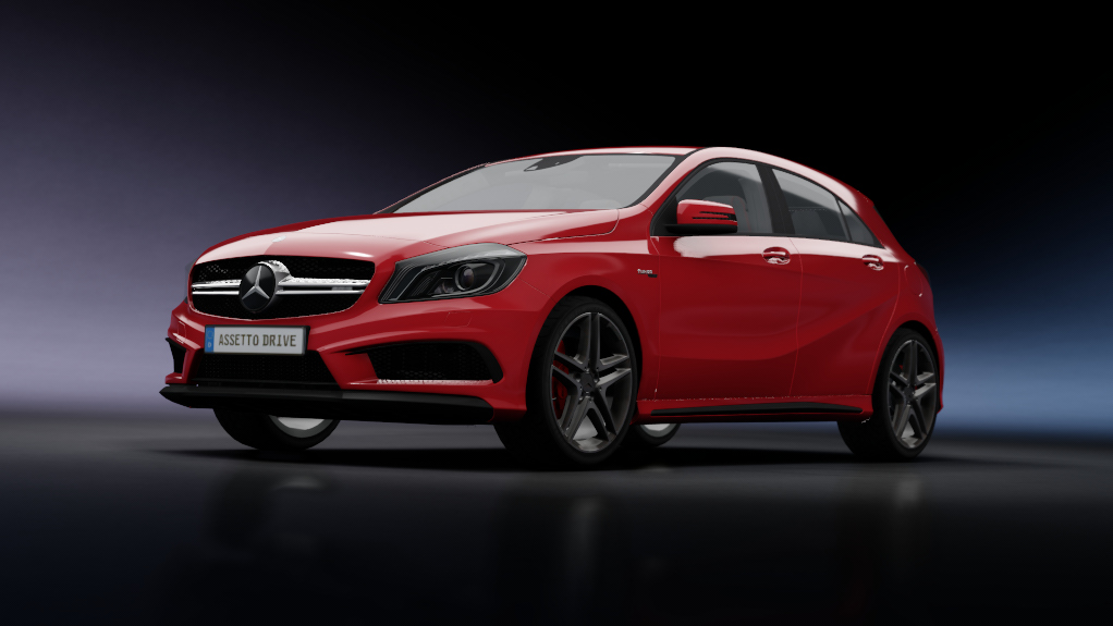 Mercedes-Benz A45 AMG, skin jupiter_red