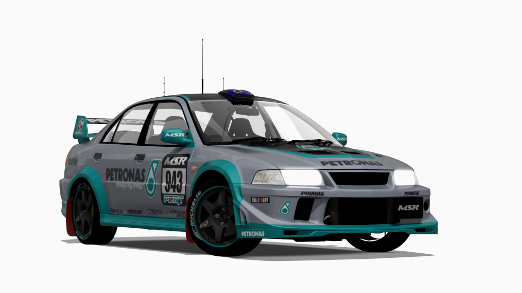 GrN PERT Evo VI TME, skin 943 PETRONAS