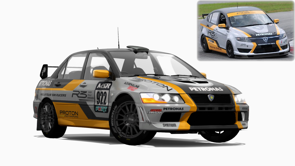 GrN PERT Evo VII, skin 922 Proton Motorsport