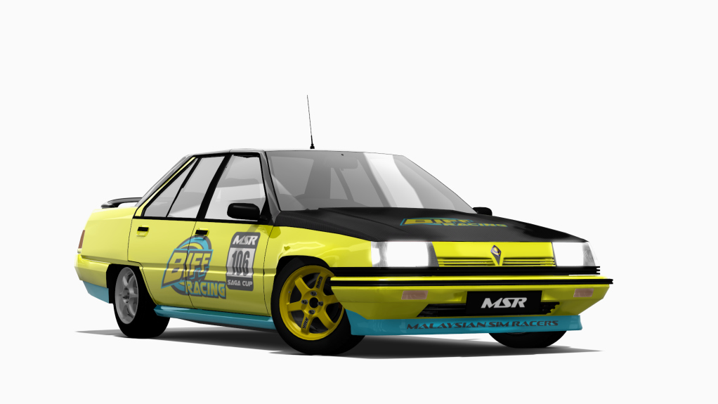 Proton Saga 4G15, skin 106 BIFF Racing