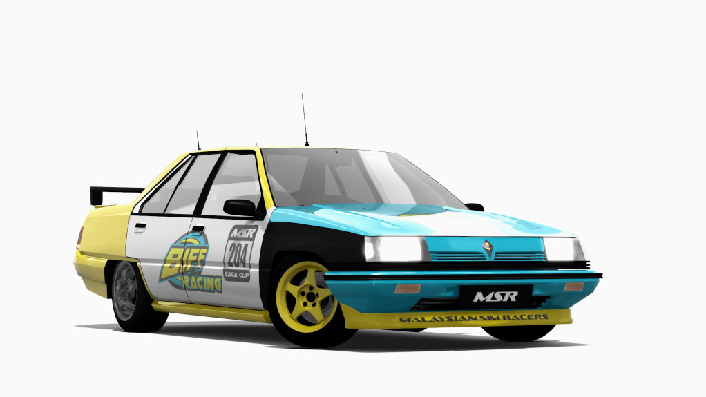 Proton Saga 4G15, skin 204 biFF Racing