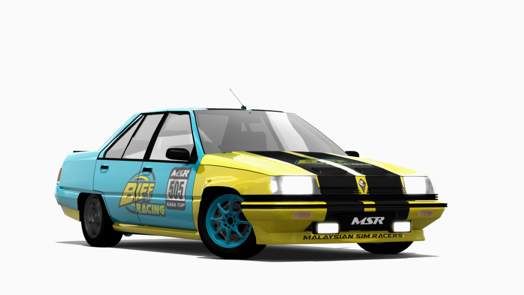 Proton Saga 4G15, skin 505 BIFF Racing