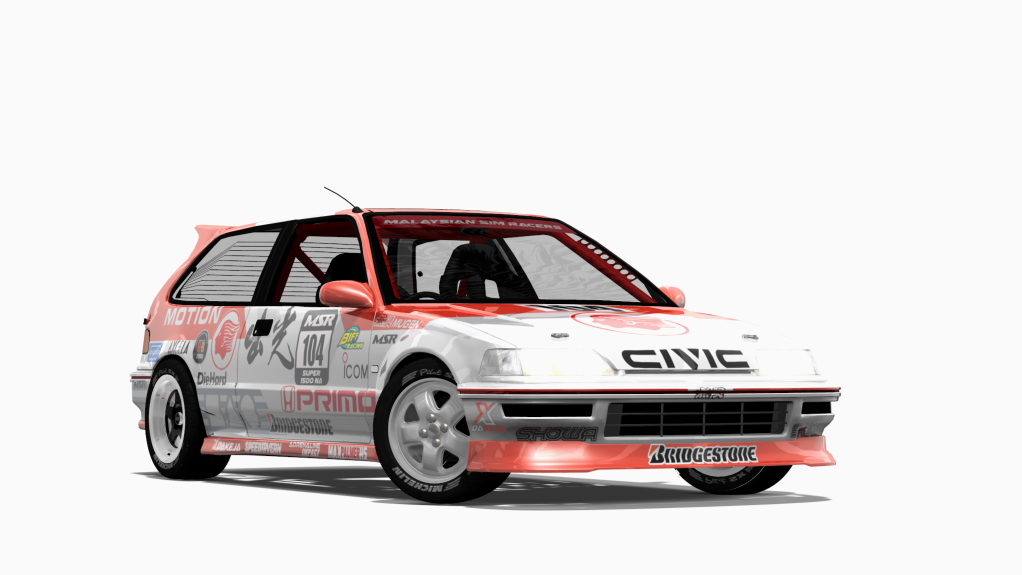 Honda Civic EF9, skin 104 Idemitsu