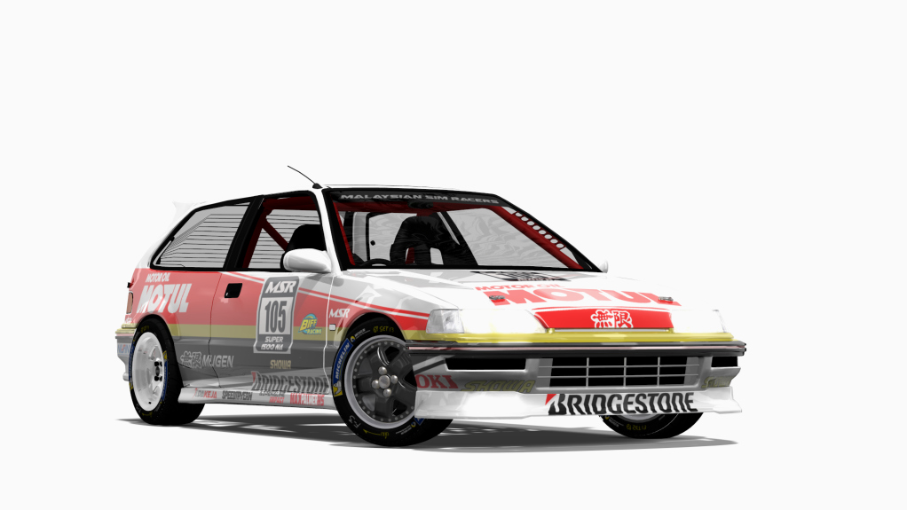 Honda Civic EF9, skin 105 Motul