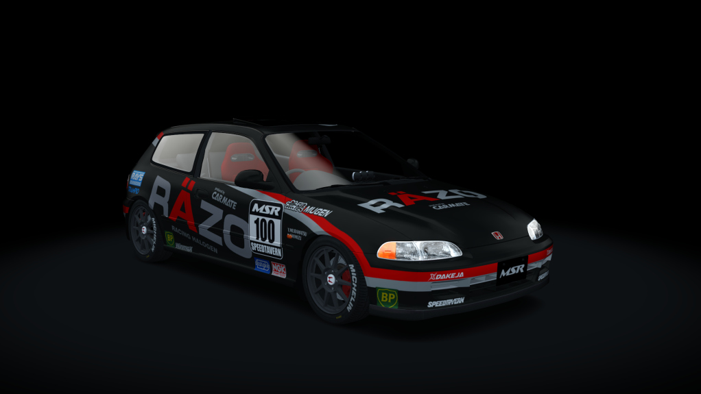 Honda Civic EG6 B16B Turbo, skin Razo