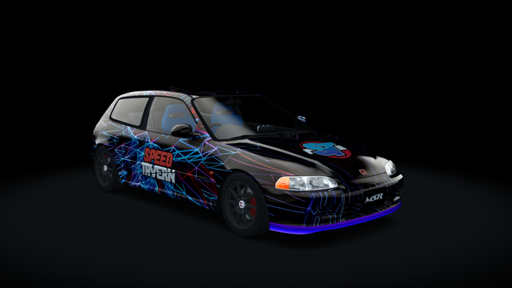 Honda Civic EG6 B16B Turbo, skin SpeedTavern