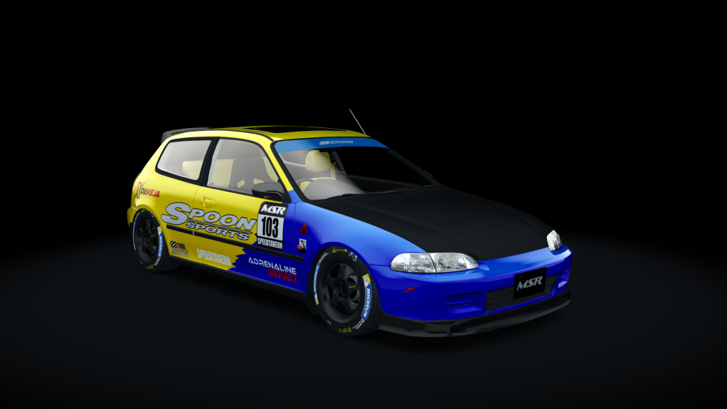 Honda Civic EG6 K20, skin Spoon